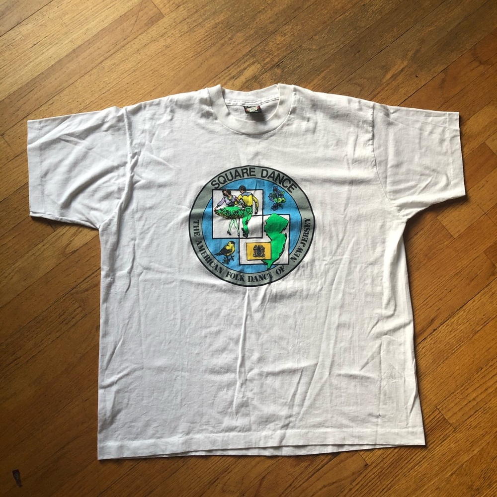 Square Dance New Jersey Shirt Screen Stars XXL